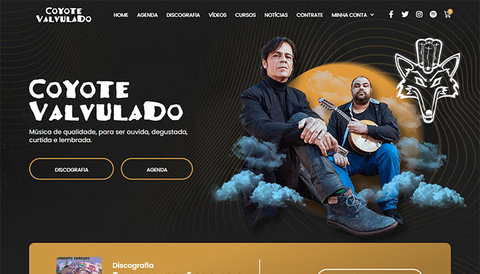 Coyote Valvulado – Web Design - Felipe Rocha - Design