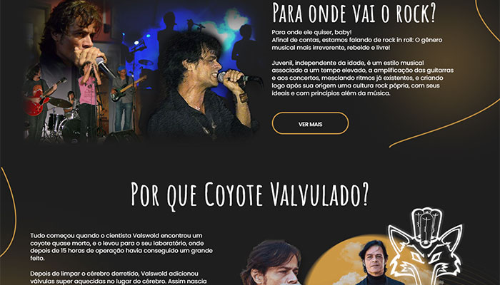 Coyote Valvulado – Web Design - Felipe Rocha - Design