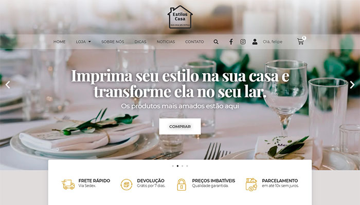 Estilos Casa – Web Design - Felipe Rocha - Design